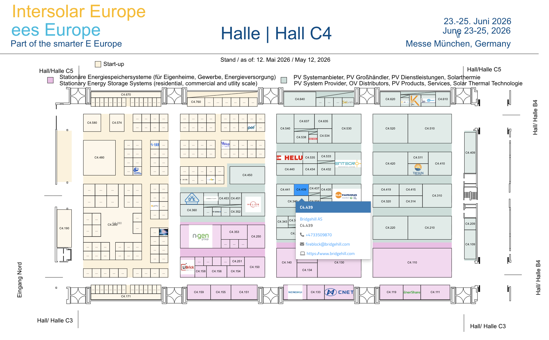 Intersolar_Bridgehill booth map